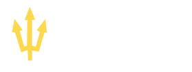 Easy Day Supplements logo, white lettering with a gold trident, representing veteran-owned operator-grade supplements.