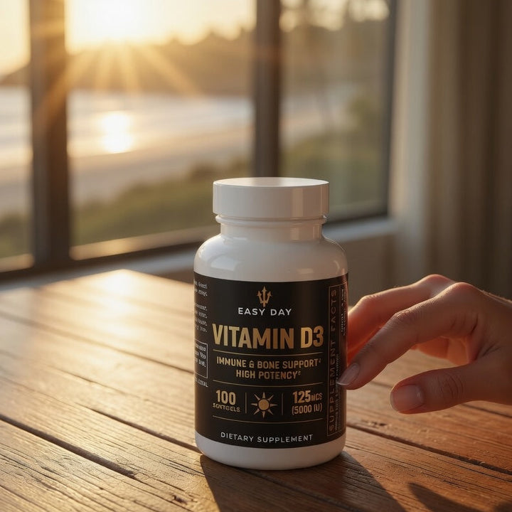 Vitamin D3 Dietary Supplement - 100 Softgels