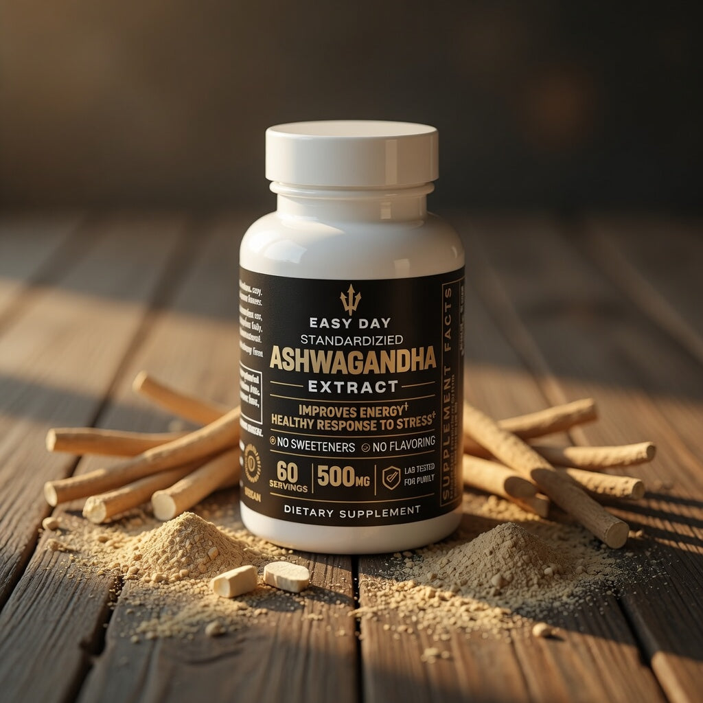 Supplement bottle labeled &