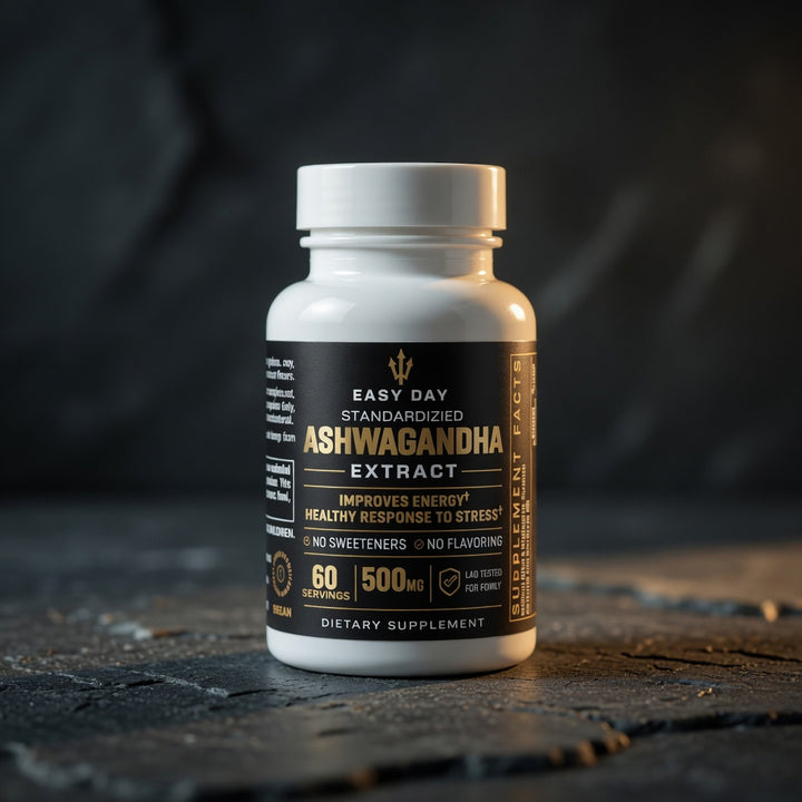 Supplement bottle labeled &