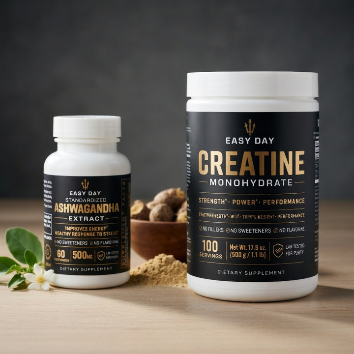 Recovery &amp; Strength Stack: Ashwagandha + Creatine